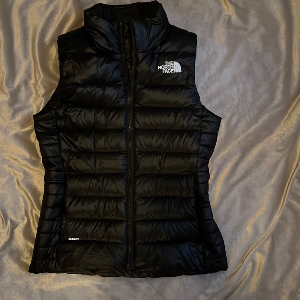 Womens North Face down vest XS